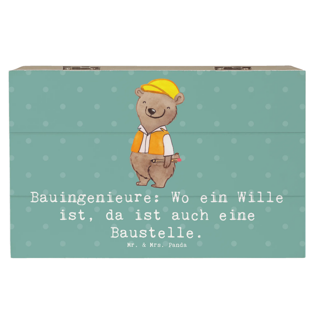 Holzkiste Bauingenieure: Wo ein Wille ist, da ist auch eine Baustelle. Geschenkdose, Aufbewahrungsbox, Schatulle, Geschenkbox, XXL, Schatzkiste, Erinnerungskiste, Kiste, Erinnerungsbox, Dekokiste, Holzkiste, Truhe, Beruf, Ausbildung, Jubiläum, Abschied, Rente, Kollege, Kollegin, Geschenk, Schenken, Arbeitskollege, Mitarbeiter, Firma, Danke, Dankeschön