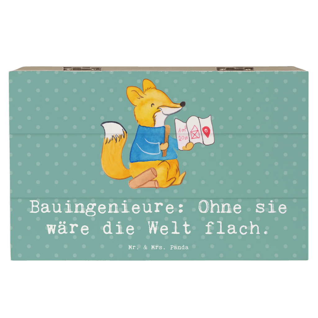 Holzkiste Bauingenieure: Ohne sie wäre die Welt flach. Schatulle, Geschenkbox, Geschenkdose, Dekokiste, XXL, Aufbewahrungsbox, Erinnerungsbox, Holzkiste, Kiste, Schatzkiste, Erinnerungskiste, Truhe, Beruf, Ausbildung, Jubiläum, Abschied, Rente, Kollege, Kollegin, Geschenk, Schenken, Arbeitskollege, Mitarbeiter, Firma, Danke, Dankeschön