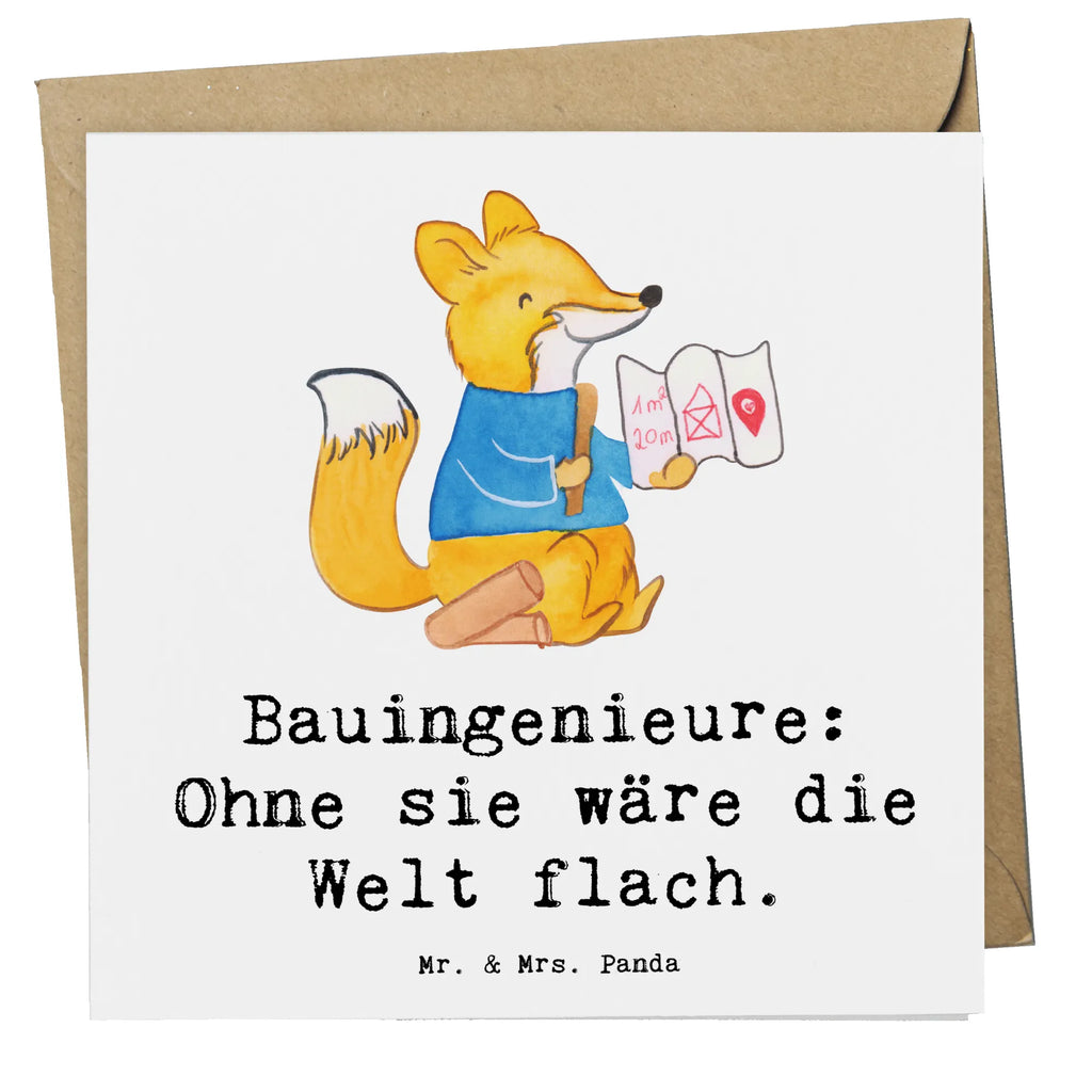 Deluxe Karte Bauingenieure: Ohne sie wäre die Welt flach. Hochzeitskarte, Klappkarte, Hochwertige Klappkarte, Einladungskarte, Grußkarte, Hochwertige Grußkarte, Karte, Glückwunschkarte, Geburtstagskarte, Beruf, Ausbildung, Jubiläum, Abschied, Rente, Kollege, Kollegin, Geschenk, Schenken, Arbeitskollege, Mitarbeiter, Firma, Danke, Dankeschön
