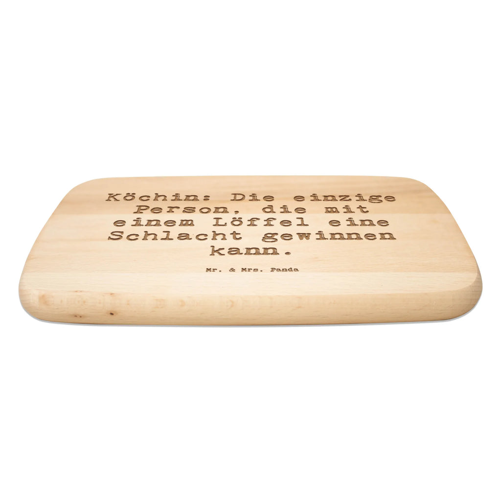 Serving board Saying Köchin: Die einzige Person, die mit einem Löffel eine Schlacht gewinnen kann. breakfast board, cutting board, Board, gift, gift idea, best, farewell gift, passing exam, anniversary, retirement, promotion, job start, sayings, funny, profession