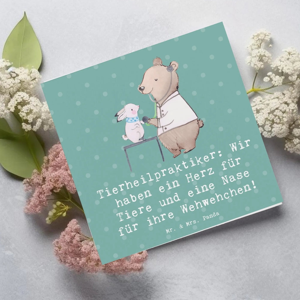 Deluxe Card Tierheilpraktiker: Wir haben ein Herz für Tiere und eine Nase für ihre Wehwehchen! Klappkarte, Grußkarte, Hochzeitskarte, Hochwertige Grußkarte, Karte, Geburtstagskarte, Glückwunschkarte, Hochwertige Klappkarte, Einladungskarte, Beruf, Ausbildung, Jubiläum, Abschied, Rente, Kollege, Kollegin, Geschenk, Schenken, Arbeitskollege, Mitarbeiter, Firma, Danke, Dankeschön