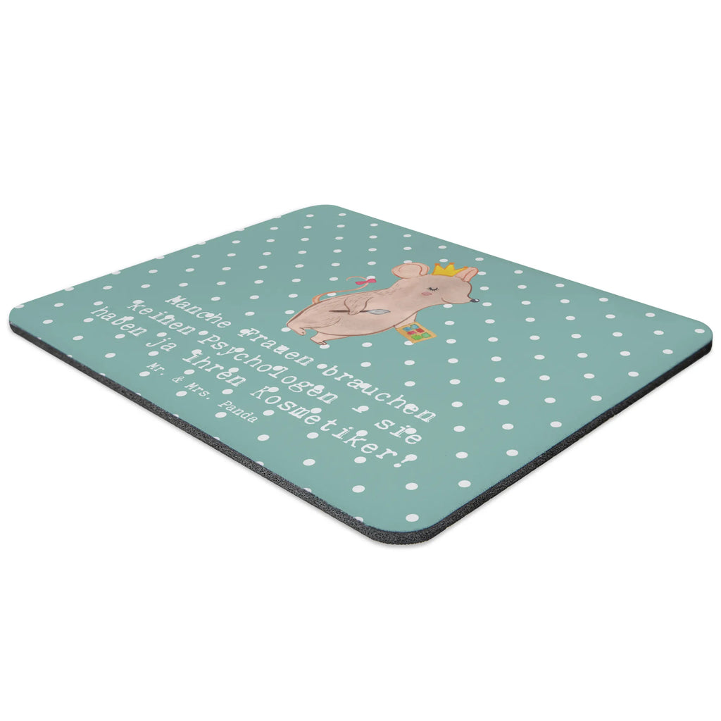Mouse mat Manche Frauen brauchen keinen Psychologen - sie haben ja ihren Kosmetiker! Mousepad, Büroausstattung, Arbeitszimmer, PC Zubehör, Mauspad, Designer Mauspad, Einzigartiges Mauspad, Mauspad Büro, Computer zubehör, Mausunterlage, Beruf, Ausbildung, Jubiläum, Abschied, Rente, Kollege, Kollegin, Geschenk, Schenken, Arbeitskollege, Mitarbeiter, Firma, Danke, Dankeschön