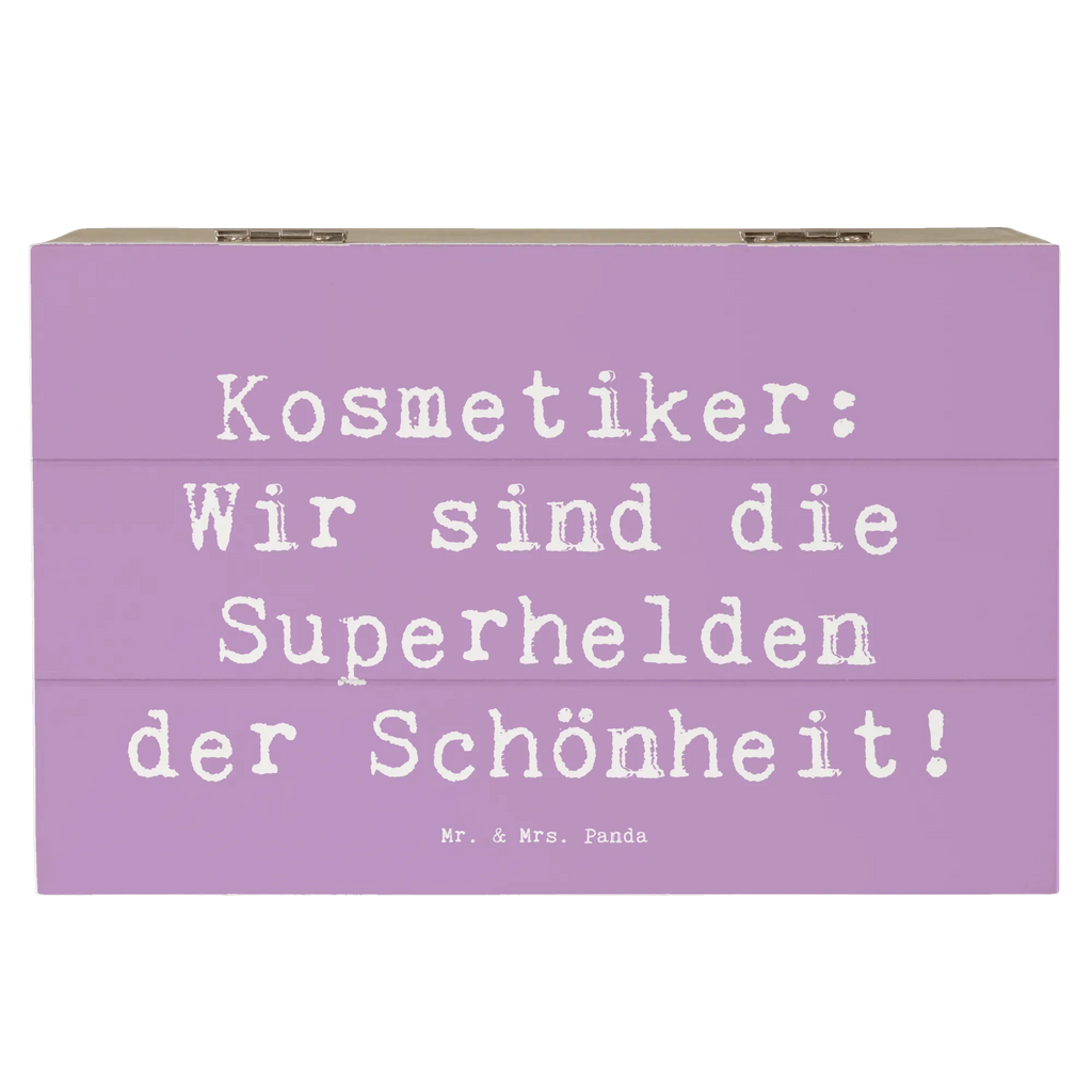 Wooden chest Saying Kosmetiker: Wir sind die Superhelden der Schönheit! Aufbewahrungsbox, Kiste, Erinnerungsbox, Schatulle, Geschenkbox, XXL, Truhe, Holzkiste, Geschenkdose, Erinnerungskiste, Dekokiste, Schatzkiste, Beruf, Ausbildung, Jubiläum, Abschied, Rente, Kollege, Kollegin, Geschenk, Schenken, Arbeitskollege, Mitarbeiter, Firma, Danke, Dankeschön