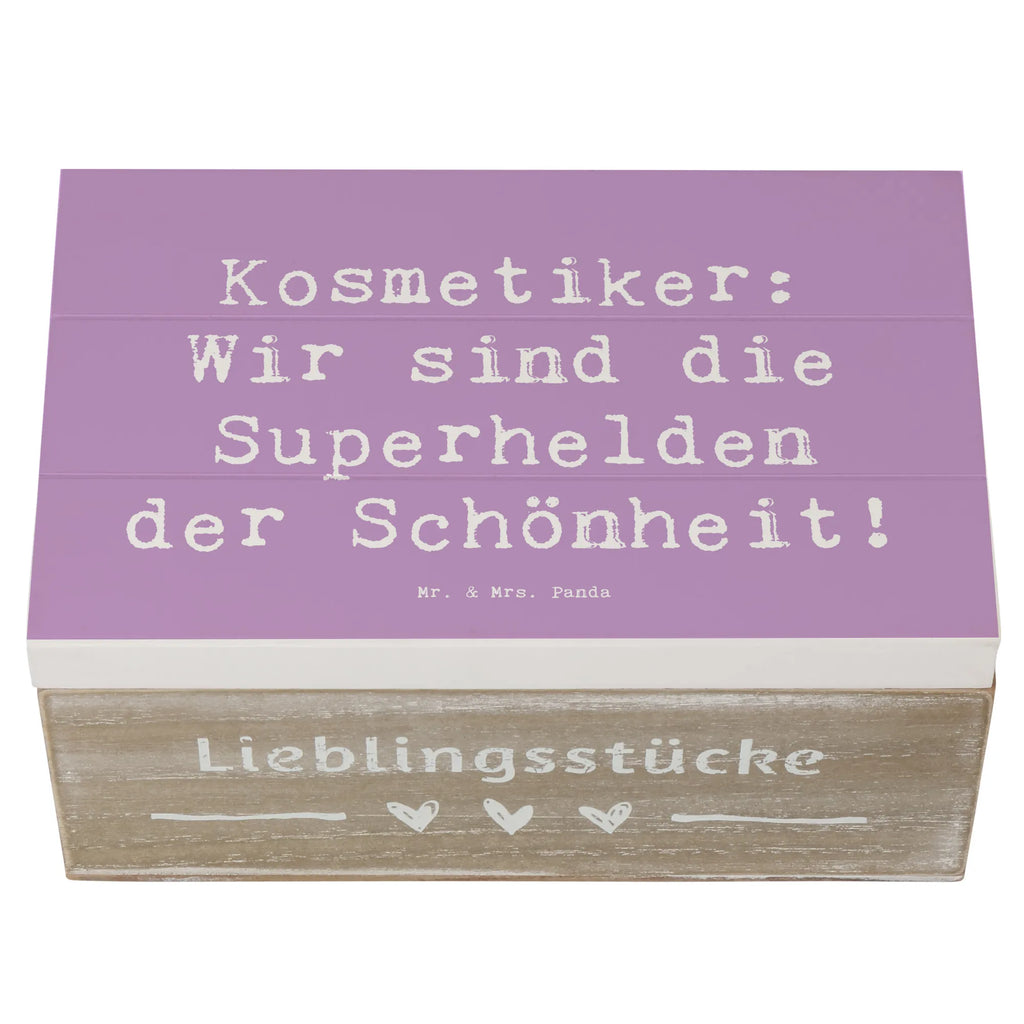 Wooden chest Saying Kosmetiker: Wir sind die Superhelden der Schönheit! Aufbewahrungsbox, Kiste, Erinnerungsbox, Schatulle, Geschenkbox, XXL, Truhe, Holzkiste, Geschenkdose, Erinnerungskiste, Dekokiste, Schatzkiste, Beruf, Ausbildung, Jubiläum, Abschied, Rente, Kollege, Kollegin, Geschenk, Schenken, Arbeitskollege, Mitarbeiter, Firma, Danke, Dankeschön
