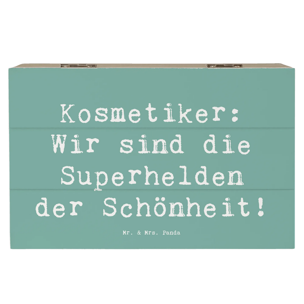 Wooden chest Saying Kosmetiker: Wir sind die Superhelden der Schönheit! Aufbewahrungsbox, Kiste, Erinnerungsbox, Schatulle, Geschenkbox, XXL, Truhe, Holzkiste, Geschenkdose, Erinnerungskiste, Dekokiste, Schatzkiste, Beruf, Ausbildung, Jubiläum, Abschied, Rente, Kollege, Kollegin, Geschenk, Schenken, Arbeitskollege, Mitarbeiter, Firma, Danke, Dankeschön