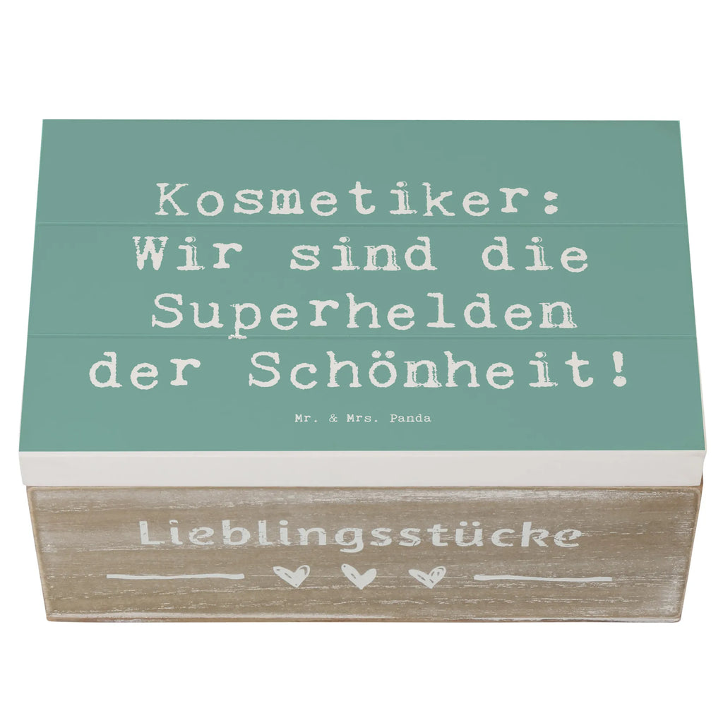 Wooden chest Saying Kosmetiker: Wir sind die Superhelden der Schönheit! Aufbewahrungsbox, Kiste, Erinnerungsbox, Schatulle, Geschenkbox, XXL, Truhe, Holzkiste, Geschenkdose, Erinnerungskiste, Dekokiste, Schatzkiste, Beruf, Ausbildung, Jubiläum, Abschied, Rente, Kollege, Kollegin, Geschenk, Schenken, Arbeitskollege, Mitarbeiter, Firma, Danke, Dankeschön
