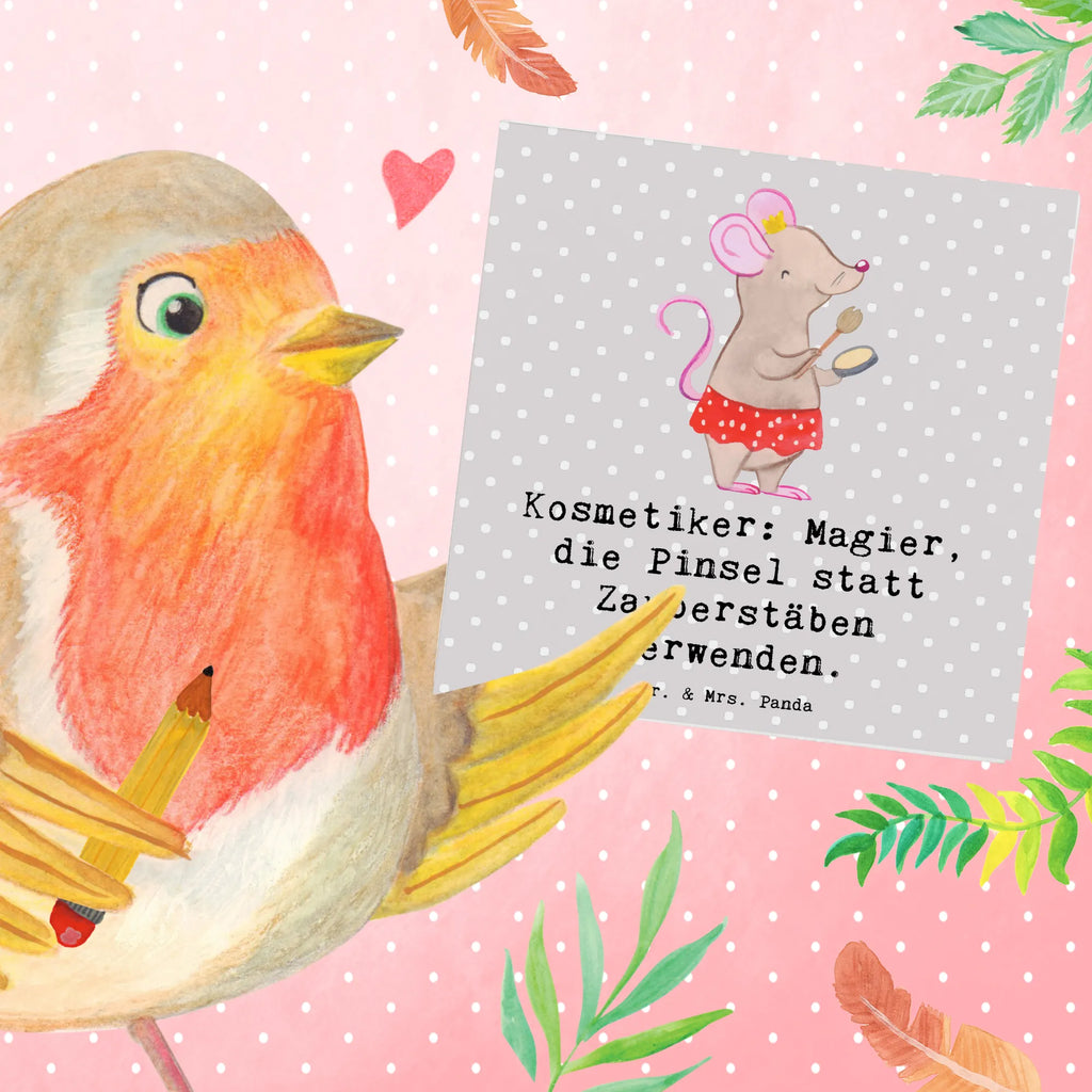 Deluxe Card Kosmetiker: Magier, die Pinsel statt Zauberstäben verwenden. Hochwertige Klappkarte, Karte, Hochwertige Grußkarte, Einladungskarte, Glückwunschkarte, Grußkarte, Hochzeitskarte, Geburtstagskarte, Klappkarte, Beruf, Ausbildung, Jubiläum, Abschied, Rente, Kollege, Kollegin, Geschenk, Schenken, Arbeitskollege, Mitarbeiter, Firma, Danke, Dankeschön