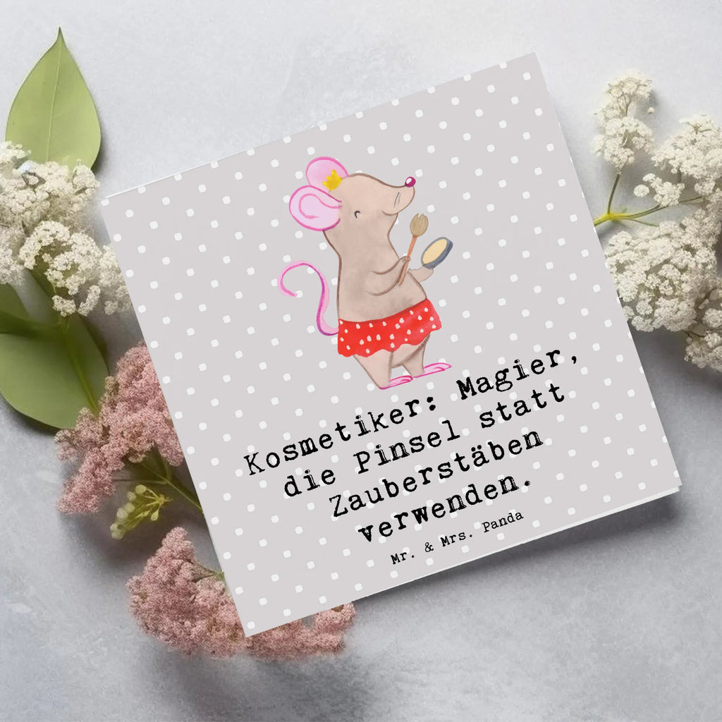 Deluxe Card Kosmetiker: Magier, die Pinsel statt Zauberstäben verwenden. Hochwertige Klappkarte, Karte, Hochwertige Grußkarte, Einladungskarte, Glückwunschkarte, Grußkarte, Hochzeitskarte, Geburtstagskarte, Klappkarte, Beruf, Ausbildung, Jubiläum, Abschied, Rente, Kollege, Kollegin, Geschenk, Schenken, Arbeitskollege, Mitarbeiter, Firma, Danke, Dankeschön