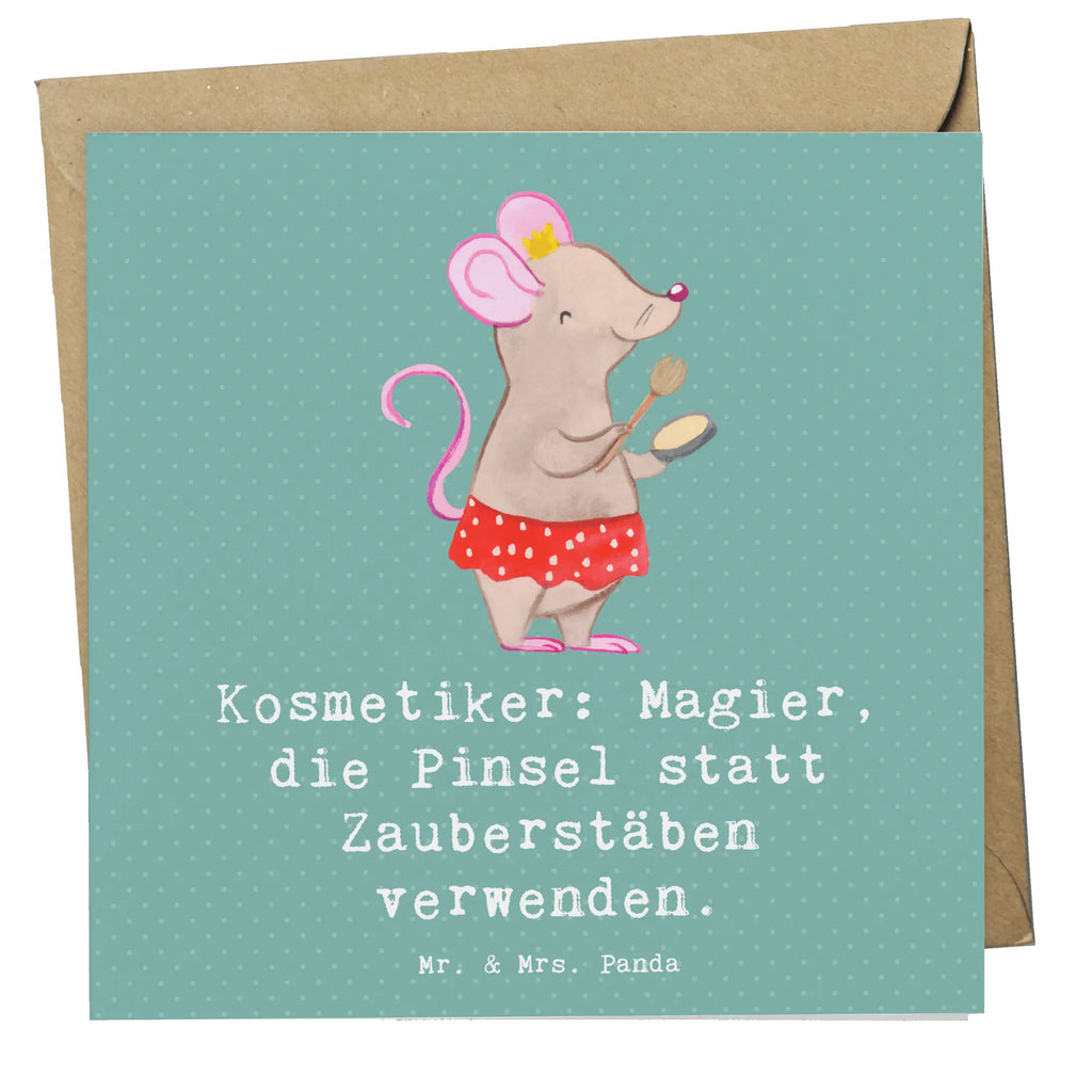 Deluxe Card Kosmetiker: Magier, die Pinsel statt Zauberstäben verwenden. Hochwertige Klappkarte, Karte, Hochwertige Grußkarte, Einladungskarte, Glückwunschkarte, Grußkarte, Hochzeitskarte, Geburtstagskarte, Klappkarte, Beruf, Ausbildung, Jubiläum, Abschied, Rente, Kollege, Kollegin, Geschenk, Schenken, Arbeitskollege, Mitarbeiter, Firma, Danke, Dankeschön
