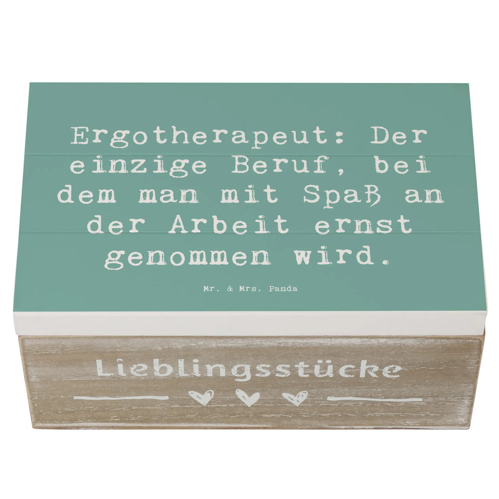 Holzkiste Spruch Ergotherapeut: Der einzige Beruf, bei dem man mit Spaß an der Arbeit ernst genommen wird. XXL, Holzkiste, Geschenkbox, Dekokiste, Erinnerungsbox, Geschenkdose, Schatulle, Kiste, Schatzkiste, Truhe, Erinnerungskiste, Aufbewahrungsbox, Beruf, Ausbildung, Jubiläum, Abschied, Rente, Kollege, Kollegin, Geschenk, Schenken, Arbeitskollege, Mitarbeiter, Firma, Danke, Dankeschön