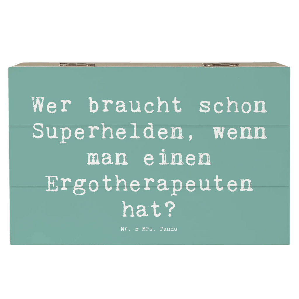 Holzkiste Spruch Wer braucht schon Superhelden, wenn man einen Ergotherapeuten hat? Dekokiste, Erinnerungskiste, Erinnerungsbox, Schatzkiste, Kiste, Aufbewahrungsbox, Geschenkdose, XXL, Schatulle, Holzkiste, Geschenkbox, Truhe, Beruf, Ausbildung, Jubiläum, Abschied, Rente, Kollege, Kollegin, Geschenk, Schenken, Arbeitskollege, Mitarbeiter, Firma, Danke, Dankeschön