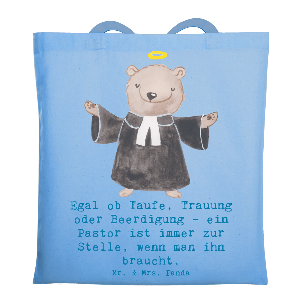 Tragetasche Egal ob Taufe, Trauung oder Beerdigung - ein Pastor ist immer zur Stelle, wenn man ihn braucht. Umhängetasche, Shopper, Jutebeutel, Stoffbeutel, Stofftasche, Einkaufstasche, Tragetasche, Badetasche, Einkaufstüte, Beuteltasche, Strandtasche, Schultertasche, Beutel, Tasche, Laptoptasche, Jutetasche, Beruf, Ausbildung, Jubiläum, Abschied, Rente, Kollege, Kollegin, Geschenk, Schenken, Arbeitskollege, Mitarbeiter, Firma, Danke, Dankeschön