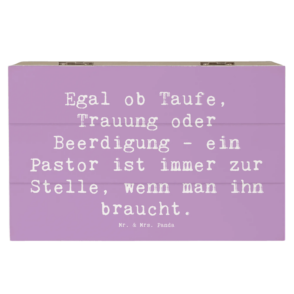 Wooden chest Saying Egal ob Taufe, Trauung oder Beerdigung - ein Pastor ist immer zur Stelle, wenn man ihn braucht. Dekokiste, Schatzkiste, Erinnerungsbox, Schatulle, Geschenkdose, Truhe, XXL, Geschenkbox, Kiste, Erinnerungskiste, Holzkiste, Aufbewahrungsbox, Beruf, Ausbildung, Jubiläum, Abschied, Rente, Kollege, Kollegin, Geschenk, Schenken, Arbeitskollege, Mitarbeiter, Firma, Danke, Dankeschön
