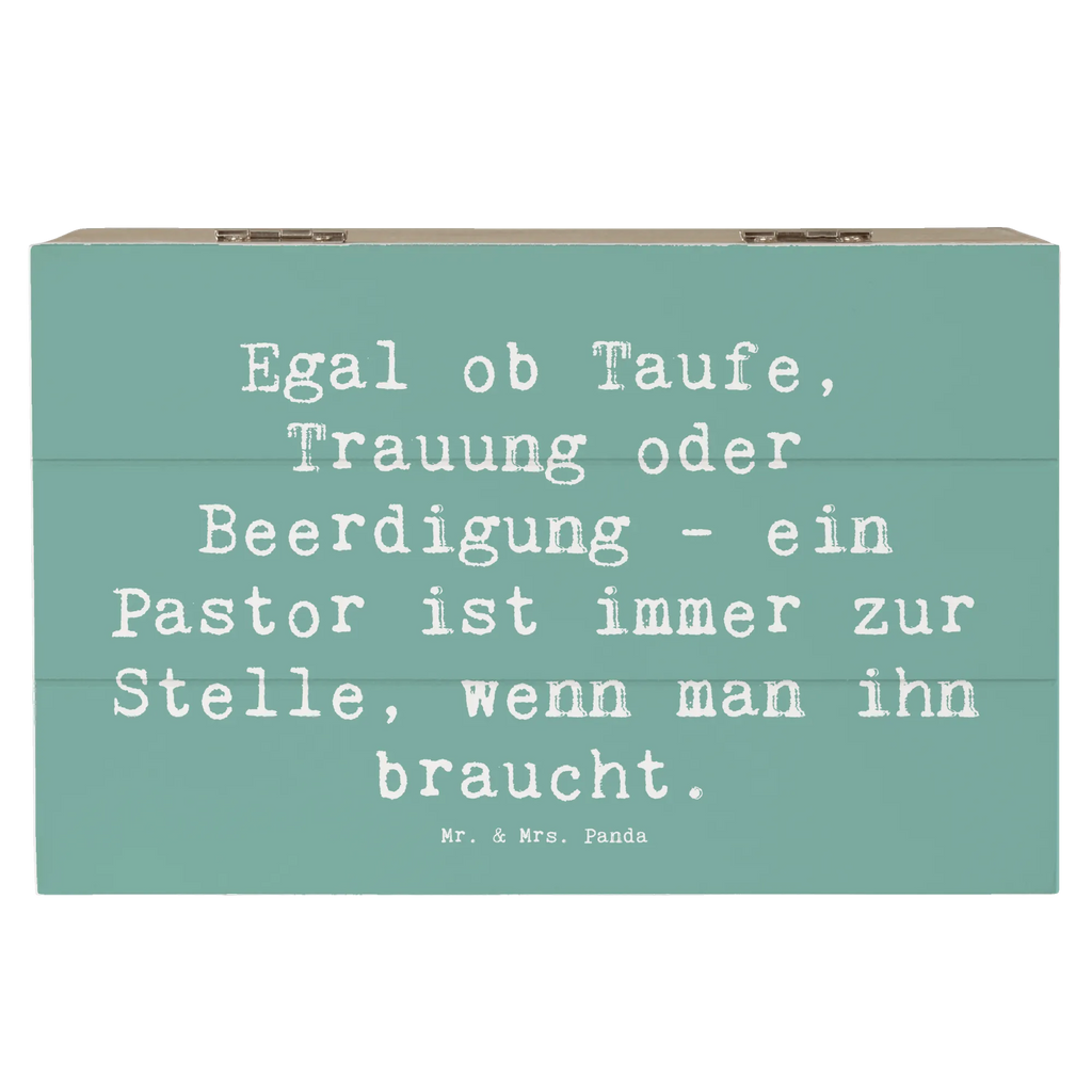 Wooden chest Saying Egal ob Taufe, Trauung oder Beerdigung - ein Pastor ist immer zur Stelle, wenn man ihn braucht. Dekokiste, Schatzkiste, Erinnerungsbox, Schatulle, Geschenkdose, Truhe, XXL, Geschenkbox, Kiste, Erinnerungskiste, Holzkiste, Aufbewahrungsbox, Beruf, Ausbildung, Jubiläum, Abschied, Rente, Kollege, Kollegin, Geschenk, Schenken, Arbeitskollege, Mitarbeiter, Firma, Danke, Dankeschön
