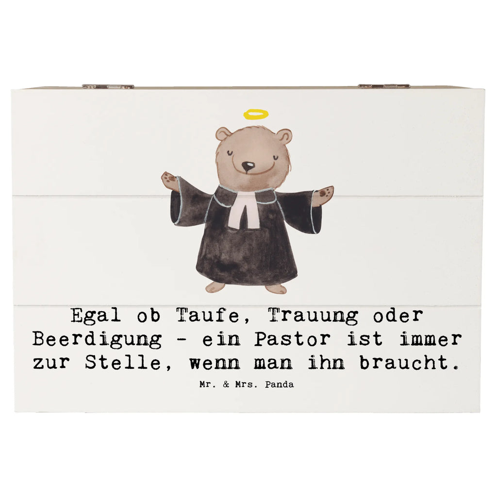 Holzkiste Egal ob Taufe, Trauung oder Beerdigung - ein Pastor ist immer zur Stelle, wenn man ihn braucht. Kiste, Erinnerungskiste, Schatzkiste, Dekokiste, Geschenkdose, Aufbewahrungsbox, Holzkiste, XXL, Truhe, Geschenkbox, Schatulle, Erinnerungsbox, Beruf, Ausbildung, Jubiläum, Abschied, Rente, Kollege, Kollegin, Geschenk, Schenken, Arbeitskollege, Mitarbeiter, Firma, Danke, Dankeschön