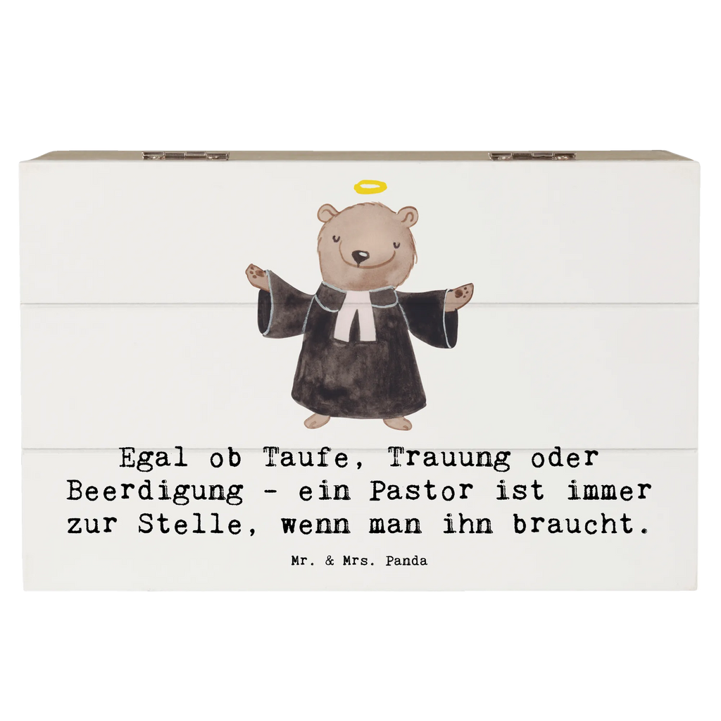 Holzkiste Egal ob Taufe, Trauung oder Beerdigung - ein Pastor ist immer zur Stelle, wenn man ihn braucht. Kiste, Erinnerungskiste, Schatzkiste, Dekokiste, Geschenkdose, Aufbewahrungsbox, Holzkiste, XXL, Truhe, Geschenkbox, Schatulle, Erinnerungsbox, Beruf, Ausbildung, Jubiläum, Abschied, Rente, Kollege, Kollegin, Geschenk, Schenken, Arbeitskollege, Mitarbeiter, Firma, Danke, Dankeschön