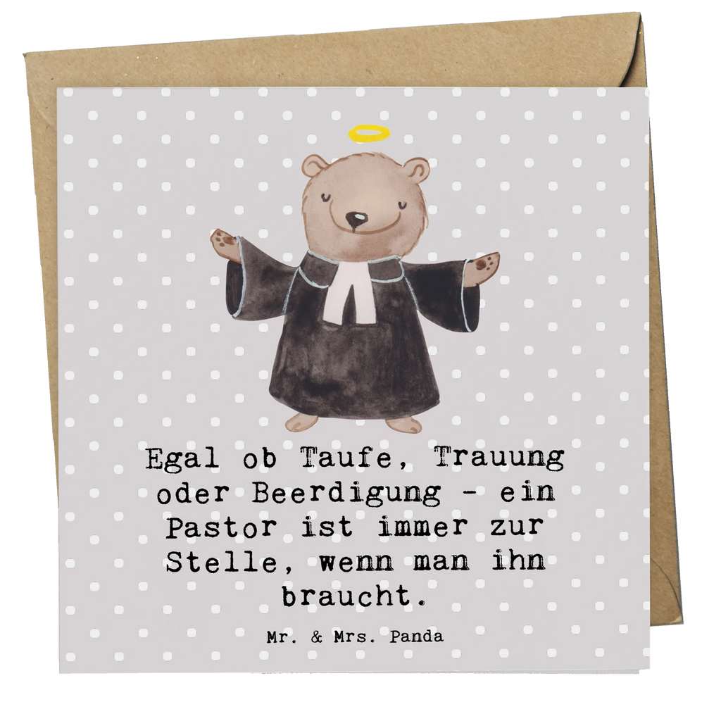 Deluxe Card Egal ob Taufe, Trauung oder Beerdigung - ein Pastor ist immer zur Stelle, wenn man ihn braucht. Glückwunschkarte, Hochwertige Grußkarte, Karte, Geburtstagskarte, Grußkarte, Hochzeitskarte, Einladungskarte, Hochwertige Klappkarte, Klappkarte, Beruf, Ausbildung, Jubiläum, Abschied, Rente, Kollege, Kollegin, Geschenk, Schenken, Arbeitskollege, Mitarbeiter, Firma, Danke, Dankeschön