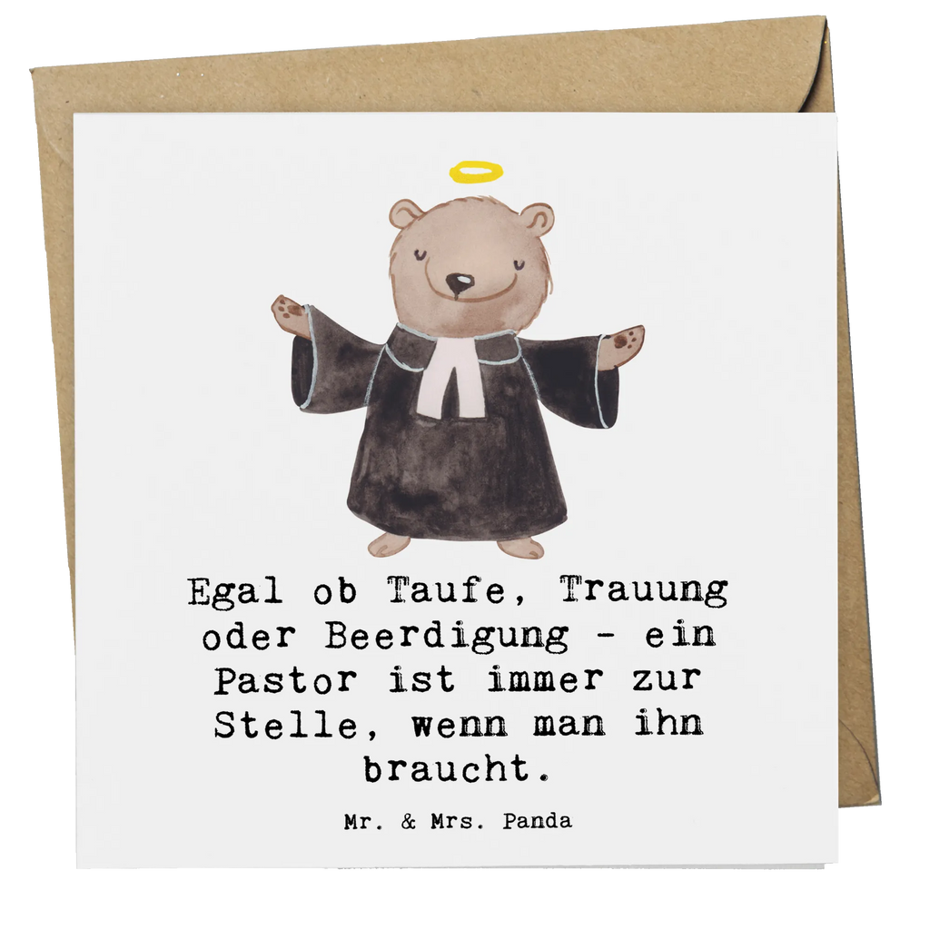 Deluxe Card Egal ob Taufe, Trauung oder Beerdigung - ein Pastor ist immer zur Stelle, wenn man ihn braucht. Glückwunschkarte, Hochwertige Grußkarte, Karte, Geburtstagskarte, Grußkarte, Hochzeitskarte, Einladungskarte, Hochwertige Klappkarte, Klappkarte, Beruf, Ausbildung, Jubiläum, Abschied, Rente, Kollege, Kollegin, Geschenk, Schenken, Arbeitskollege, Mitarbeiter, Firma, Danke, Dankeschön