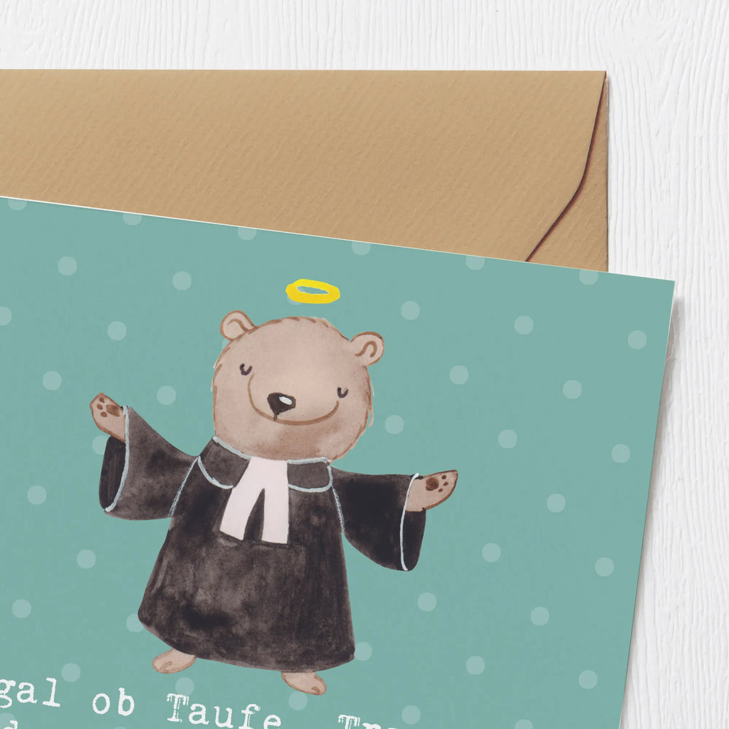 Deluxe Card Egal ob Taufe, Trauung oder Beerdigung - ein Pastor ist immer zur Stelle, wenn man ihn braucht. Glückwunschkarte, Hochwertige Grußkarte, Karte, Geburtstagskarte, Grußkarte, Hochzeitskarte, Einladungskarte, Hochwertige Klappkarte, Klappkarte, Beruf, Ausbildung, Jubiläum, Abschied, Rente, Kollege, Kollegin, Geschenk, Schenken, Arbeitskollege, Mitarbeiter, Firma, Danke, Dankeschön