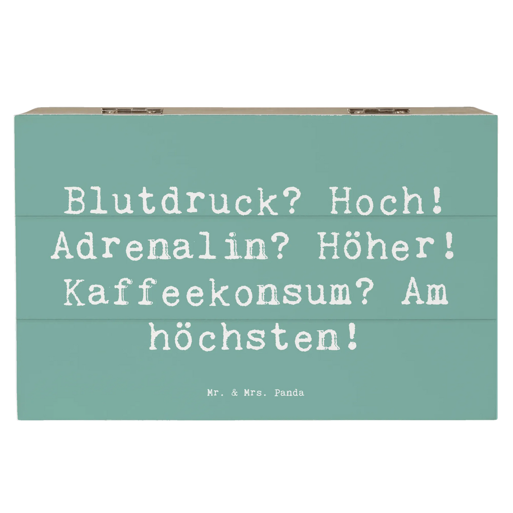 Wooden chest Saying Blutdruck? Hoch! Adrenalin? Höher! Kaffeekonsum? Am höchsten! Erinnerungsbox, Holzkiste, XXL, Geschenkdose, Truhe, Schatulle, Schatzkiste, Geschenkbox, Kiste, Dekokiste, Erinnerungskiste, Aufbewahrungsbox, Beruf, Ausbildung, Jubiläum, Abschied, Rente, Kollege, Kollegin, Geschenk, Schenken, Arbeitskollege, Mitarbeiter, Firma, Danke, Dankeschön
