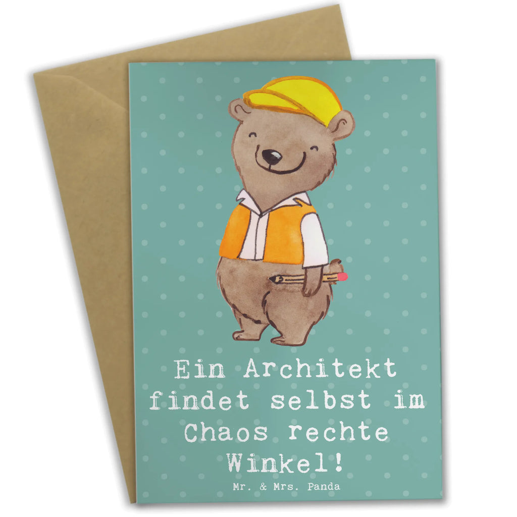Greetings card Ein Architekt findet selbst im Chaos rechte Winkel! Karte, Ansichtskarten, Glückwunschkarte, Einladungskarte, Grußkarte, Klappkarte, Geburtstagskarte, Hochzeitskarte, Beruf, Ausbildung, Jubiläum, Abschied, Rente, Kollege, Kollegin, Geschenk, Schenken, Arbeitskollege, Mitarbeiter, Firma, Danke, Dankeschön
