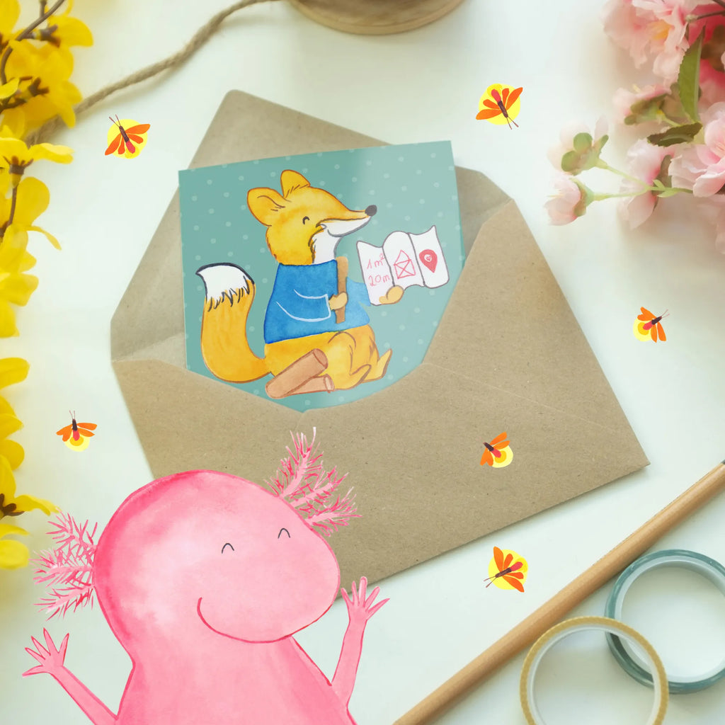 Greetings card Ich bin Architekt - ich baue Luftschlösser mit Fundament! Glückwunschkarte, Einladungskarte, Hochzeitskarte, Karte, Ansichtskarten, Geburtstagskarte, Grußkarte, Klappkarte, Beruf, Ausbildung, Jubiläum, Abschied, Rente, Kollege, Kollegin, Geschenk, Schenken, Arbeitskollege, Mitarbeiter, Firma, Danke, Dankeschön