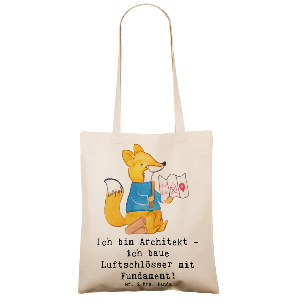 Tragetasche Ich bin Architekt - ich baue Luftschlösser mit Fundament! Umhängetasche, Einkaufstüte, Stofftasche, Beutel, Badetasche, Tragetasche, Strandtasche, Einkaufstasche, Laptoptasche, Beuteltasche, Jutetasche, Stoffbeutel, Schultertasche, Tasche, Shopper, Jutebeutel, Beruf, Ausbildung, Jubiläum, Abschied, Rente, Kollege, Kollegin, Geschenk, Schenken, Arbeitskollege, Mitarbeiter, Firma, Danke, Dankeschön