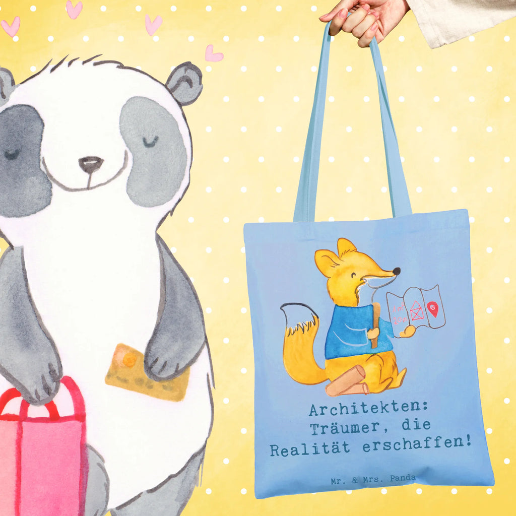 Tragetasche Architekten: Träumer, die Realität erschaffen! Shopper, Stoffbeutel, Umhängetasche, Stofftasche, Laptoptasche, Schultertasche, Tragetasche, Beuteltasche, Einkaufstüte, Beutel, Strandtasche, Tasche, Jutebeutel, Jutetasche, Badetasche, Einkaufstasche, Beruf, Ausbildung, Jubiläum, Abschied, Rente, Kollege, Kollegin, Geschenk, Schenken, Arbeitskollege, Mitarbeiter, Firma, Danke, Dankeschön