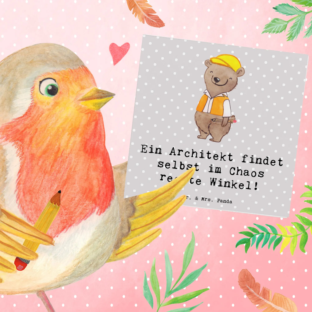 Deluxe Card Ein Architekt findet selbst im Chaos rechte Winkel! Grußkarte, Glückwunschkarte, Einladungskarte, Hochwertige Klappkarte, Karte, Geburtstagskarte, Hochwertige Grußkarte, Klappkarte, Hochzeitskarte, Beruf, Ausbildung, Jubiläum, Abschied, Rente, Kollege, Kollegin, Geschenk, Schenken, Arbeitskollege, Mitarbeiter, Firma, Danke, Dankeschön