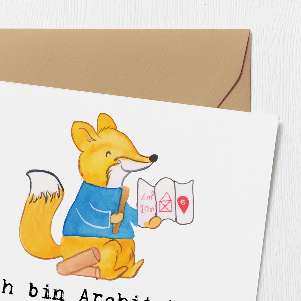 Deluxe Karte Ich bin Architekt - ich baue Luftschlösser mit Fundament! Geburtstagskarte, Hochzeitskarte, Grußkarte, Einladungskarte, Hochwertige Klappkarte, Hochwertige Grußkarte, Karte, Klappkarte, Glückwunschkarte, Beruf, Ausbildung, Jubiläum, Abschied, Rente, Kollege, Kollegin, Geschenk, Schenken, Arbeitskollege, Mitarbeiter, Firma, Danke, Dankeschön