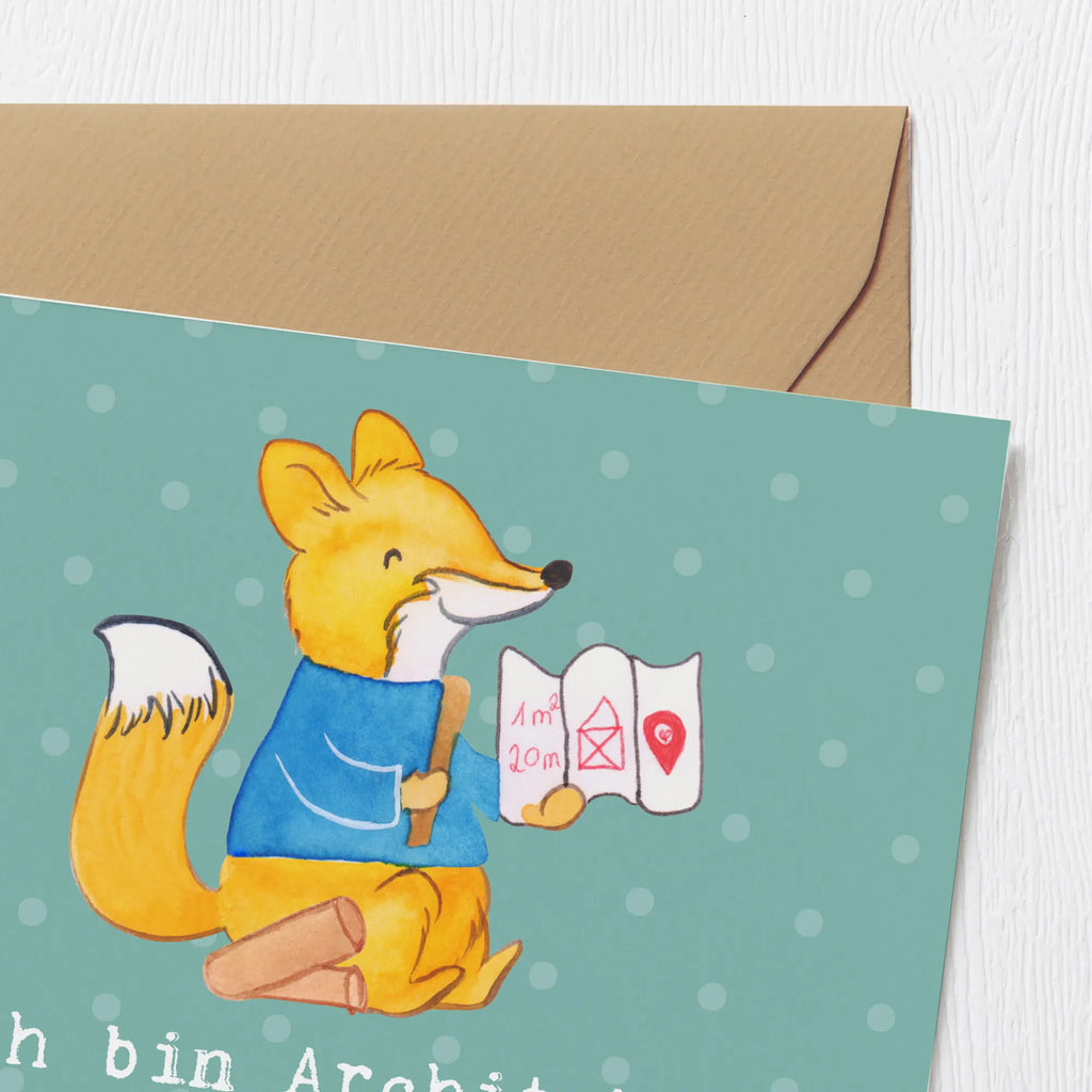 Deluxe Karte Ich bin Architekt - ich baue Luftschlösser mit Fundament! Geburtstagskarte, Hochzeitskarte, Grußkarte, Einladungskarte, Hochwertige Klappkarte, Hochwertige Grußkarte, Karte, Klappkarte, Glückwunschkarte, Beruf, Ausbildung, Jubiläum, Abschied, Rente, Kollege, Kollegin, Geschenk, Schenken, Arbeitskollege, Mitarbeiter, Firma, Danke, Dankeschön