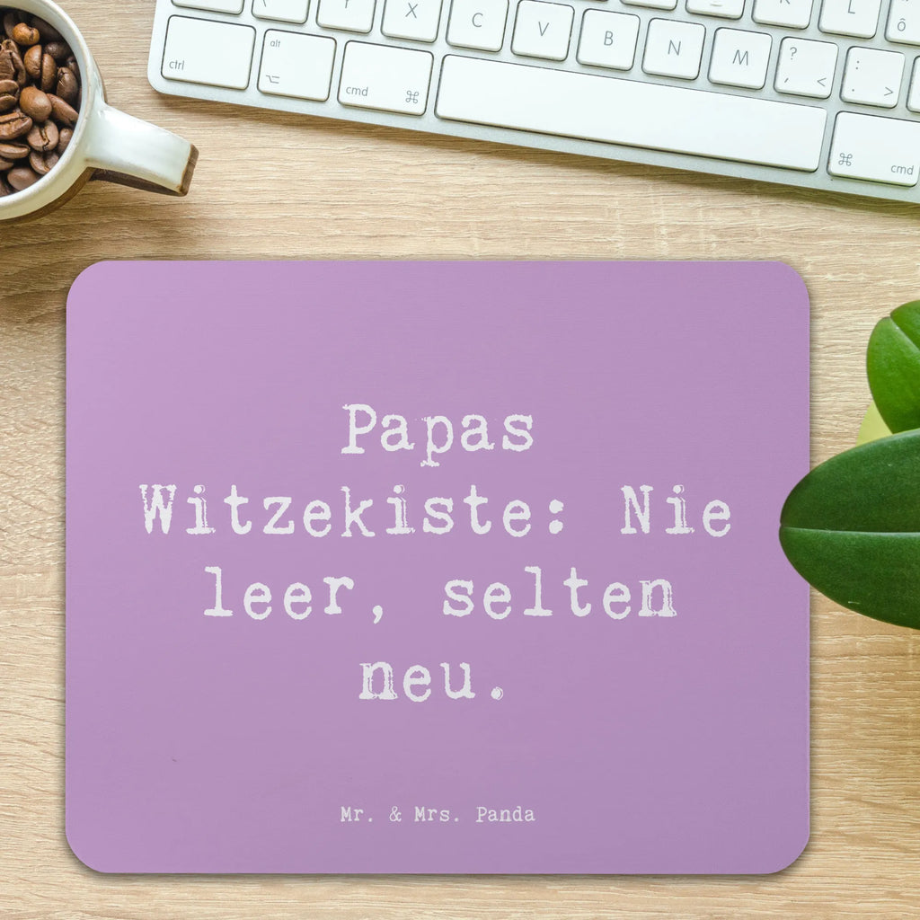 Mouse mat Saying Papas Witzekiste: Nie leer, selten neu. Mousepad, Computer zubehör, Büroausstattung, PC Zubehör, Arbeitszimmer, Mauspad, Einzigartiges Mauspad, Designer Mauspad, Mausunterlage, Mauspad Büro, Familie, Vatertag, Muttertag, Bruder, Schwester, Mama, Papa, Oma, Opa