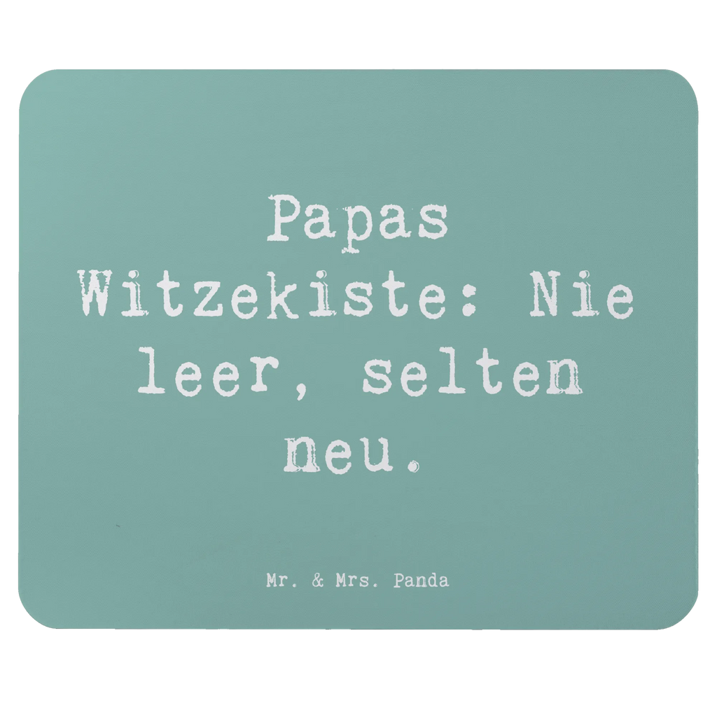 Mouse mat Saying Papas Witzekiste: Nie leer, selten neu. Mousepad, Computer zubehör, Büroausstattung, PC Zubehör, Arbeitszimmer, Mauspad, Einzigartiges Mauspad, Designer Mauspad, Mausunterlage, Mauspad Büro, Familie, Vatertag, Muttertag, Bruder, Schwester, Mama, Papa, Oma, Opa