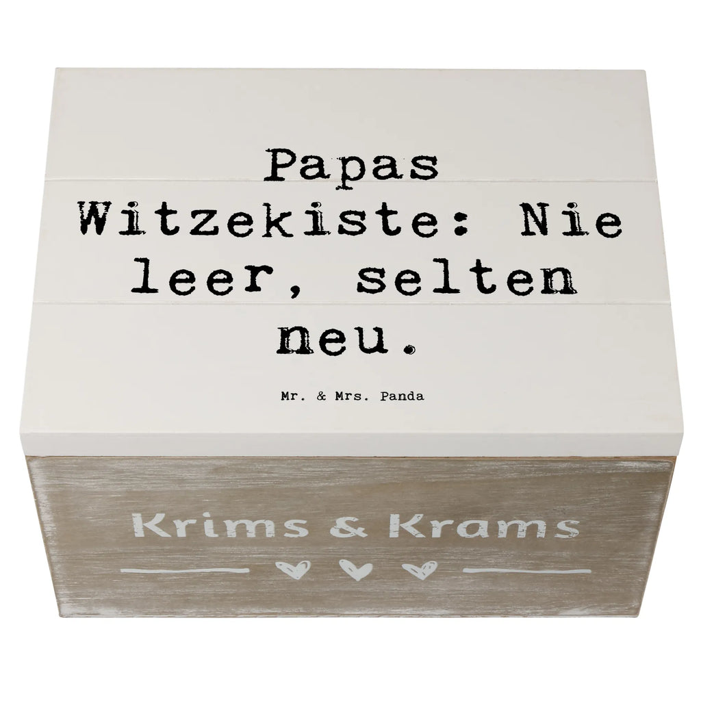Holzkiste Spruch Vater Witzekiste Truhe, Schatzkiste, Aufbewahrungsbox, XXL, Schatulle, Dekokiste, Erinnerungskiste, Erinnerungsbox, Kiste, Geschenkdose, Geschenkbox, Holzkiste, Familie, Vatertag, Muttertag, Bruder, Schwester, Mama, Papa, Oma, Opa