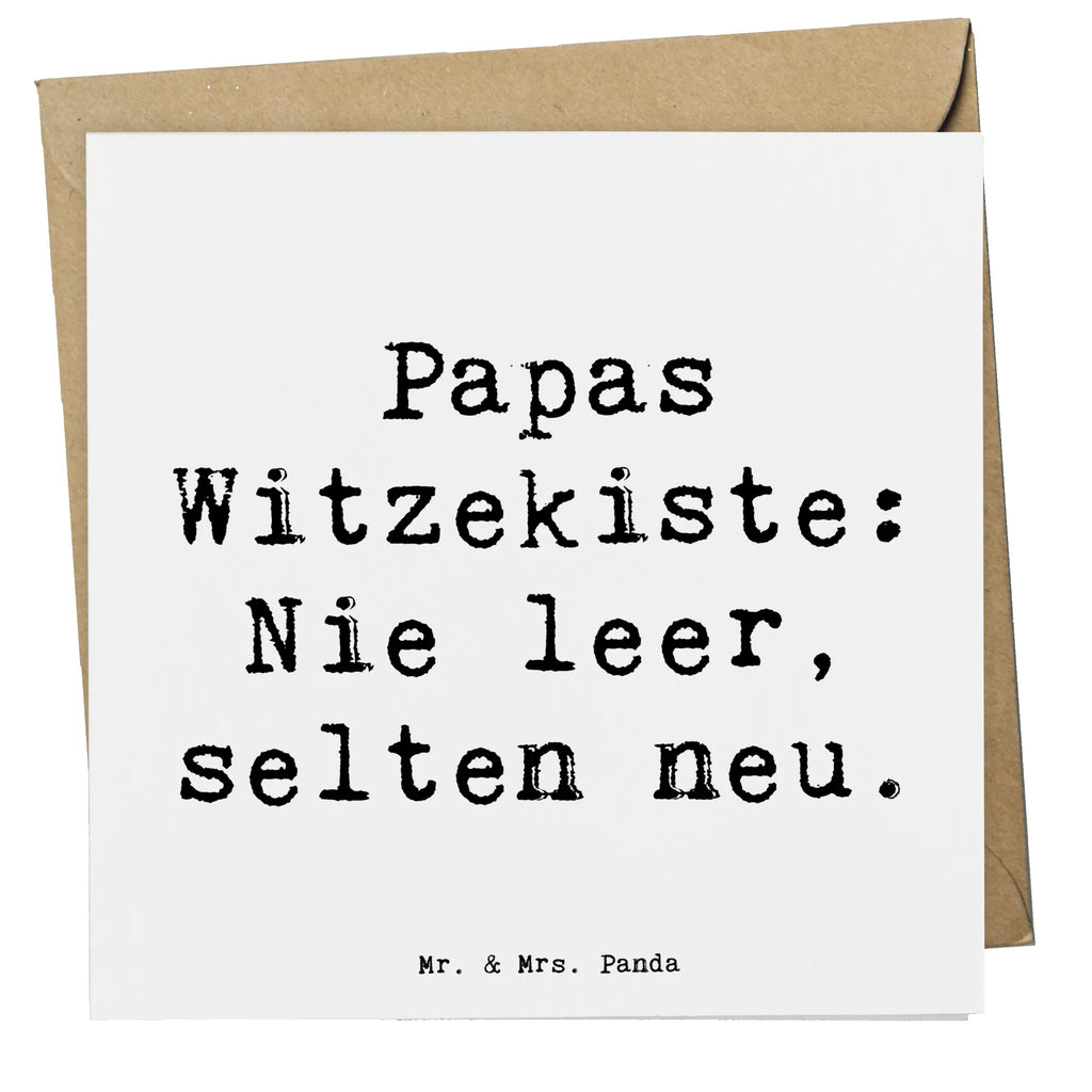 Deluxe Karte Spruch Vater Witzekiste Hochzeitskarte, Geburtstagskarte, Hochwertige Grußkarte, Karte, Klappkarte, Glückwunschkarte, Hochwertige Klappkarte, Grußkarte, Einladungskarte, Familie, Vatertag, Muttertag, Bruder, Schwester, Mama, Papa, Oma, Opa