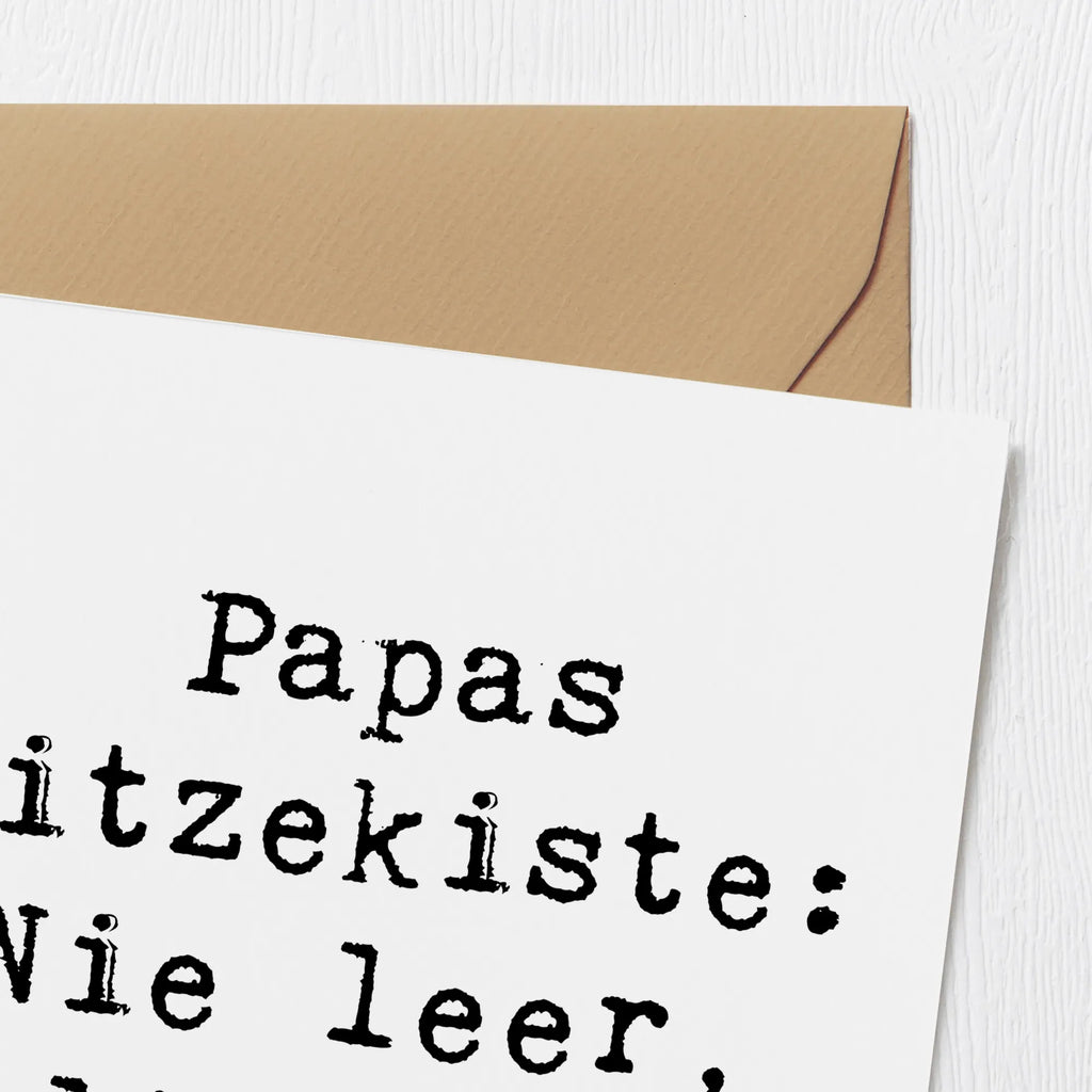 Deluxe Karte Spruch Vater Witzekiste Hochzeitskarte, Geburtstagskarte, Hochwertige Grußkarte, Karte, Klappkarte, Glückwunschkarte, Hochwertige Klappkarte, Grußkarte, Einladungskarte, Familie, Vatertag, Muttertag, Bruder, Schwester, Mama, Papa, Oma, Opa