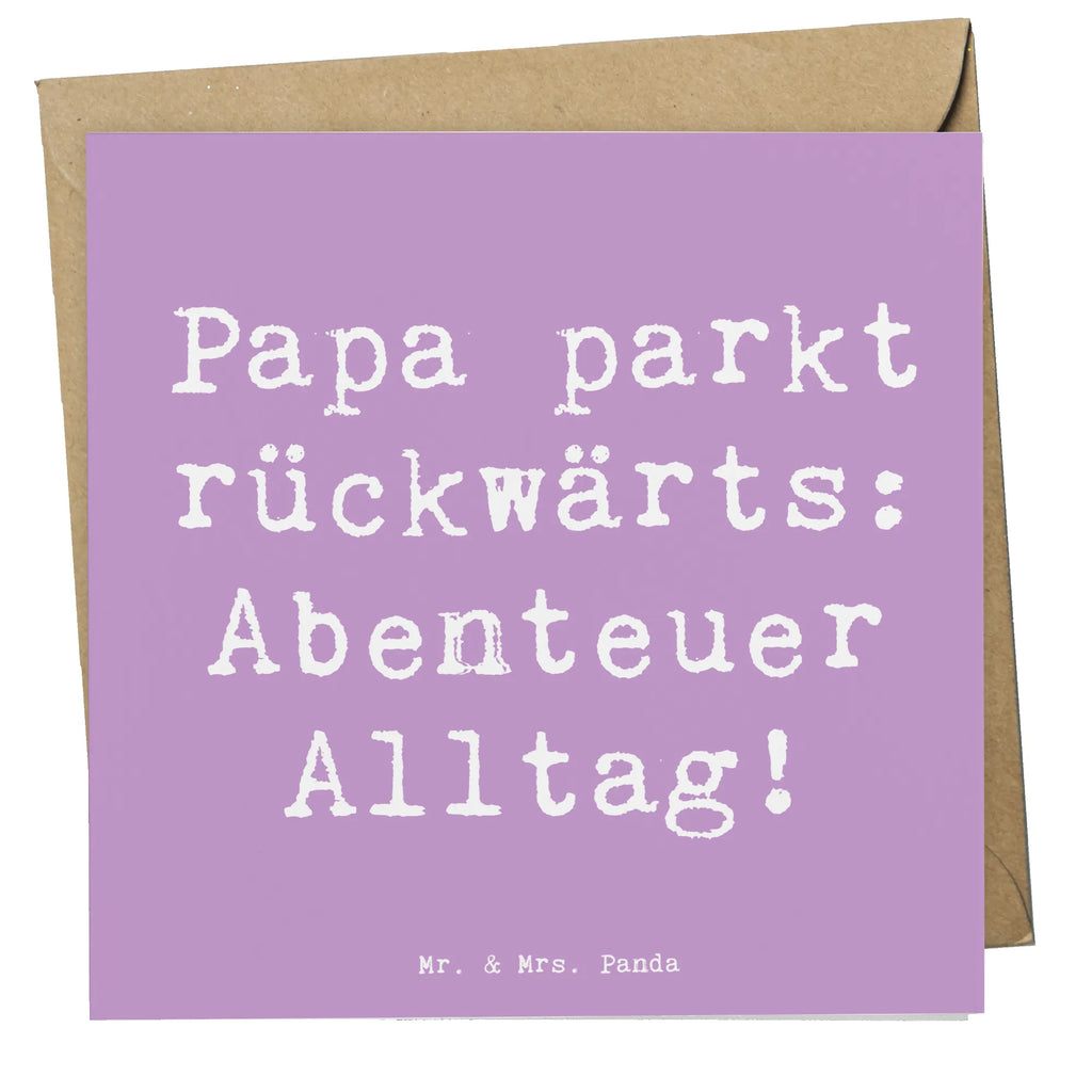 Deluxe Karte Spruch Vater Abenteuer Klappkarte, Hochwertige Grußkarte, Glückwunschkarte, Hochzeitskarte, Grußkarte, Hochwertige Klappkarte, Karte, Geburtstagskarte, Einladungskarte, Familie, Vatertag, Muttertag, Bruder, Schwester, Mama, Papa, Oma, Opa