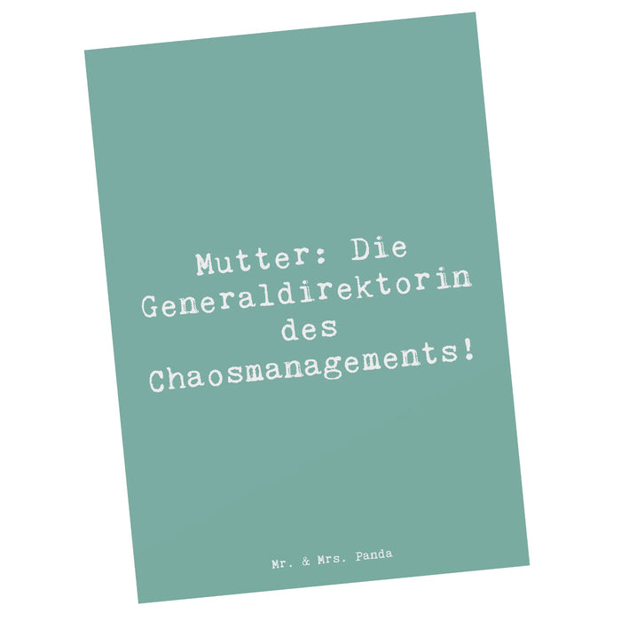 Postkarte Spruch Mutter Chaosmanagerin