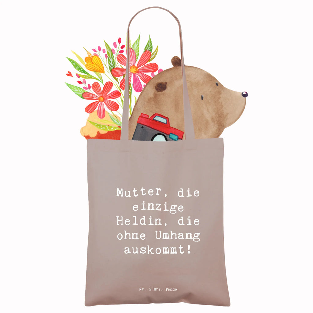 Tote bag Saying Mutter, die einzige Heldin, die ohne Umhang auskommt! Beuteltasche, Beutel, Einkaufstasche, Jutebeutel, Stoffbeutel, Tasche, Shopper, Umhängetasche, Strandtasche, Schultertasche, Stofftasche, Tragetasche, Badetasche, Jutetasche, Einkaufstüte, Laptoptasche, Familie, Vatertag, Muttertag, Bruder, Schwester, Mama, Papa, Oma, Opa