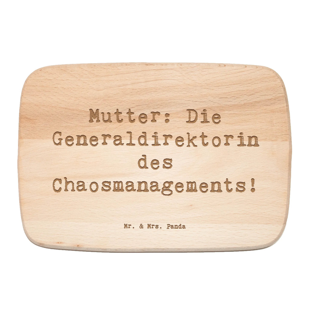 Serving board Saying Mutter: Die Generaldirektorin des Chaosmanagements! breakfast board, cutting board, Board, Family, Father's Day, Mother's Day, brother, sister, Mom, Dad