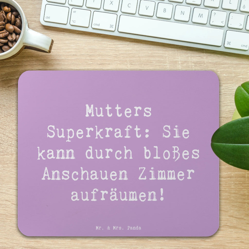 Mouse mat Saying Mutters Superkraft: Sie kann durch bloßes Anschauen Zimmer aufräumen! Mousepad, Computer zubehör, Büroausstattung, PC Zubehör, Arbeitszimmer, Mauspad, Einzigartiges Mauspad, Designer Mauspad, Mausunterlage, Mauspad Büro, Familie, Vatertag, Muttertag, Bruder, Schwester, Mama, Papa, Oma, Opa