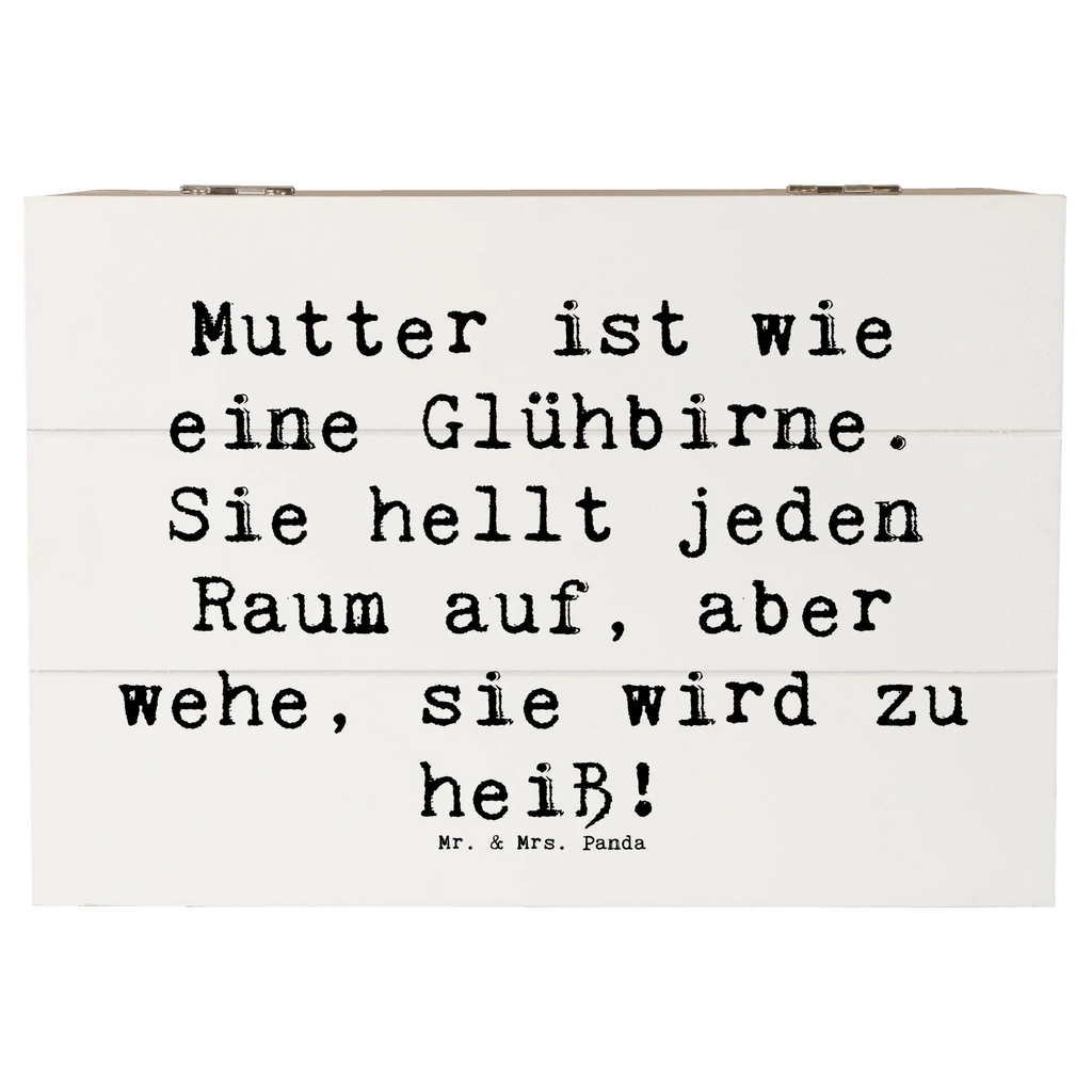 Holzkiste Spruch Mutter Glühbirne Geschenkdose, Erinnerungsbox, Erinnerungskiste, XXL, Kiste, Holzkiste, Schatulle, Dekokiste, Schatzkiste, Aufbewahrungsbox, Truhe, Geschenkbox, Familie, Vatertag, Muttertag, Bruder, Schwester, Mama, Papa, Oma, Opa