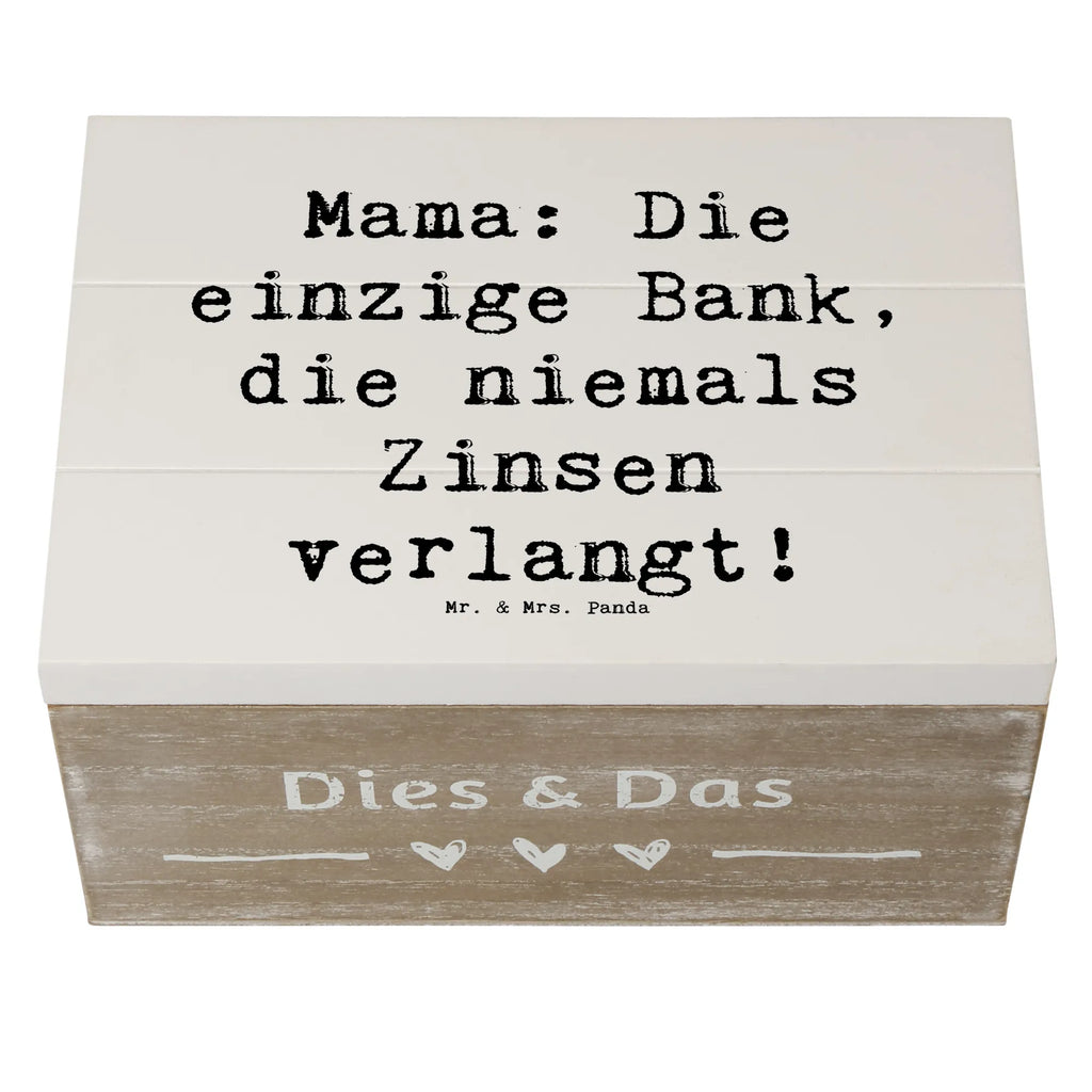 Holzkiste Spruch Mutter Bank XXL, Schatzkiste, Holzkiste, Kiste, Geschenkdose, Erinnerungskiste, Dekokiste, Aufbewahrungsbox, Truhe, Geschenkbox, Erinnerungsbox, Schatulle, Familie, Vatertag, Muttertag, Bruder, Schwester, Mama, Papa, Oma, Opa