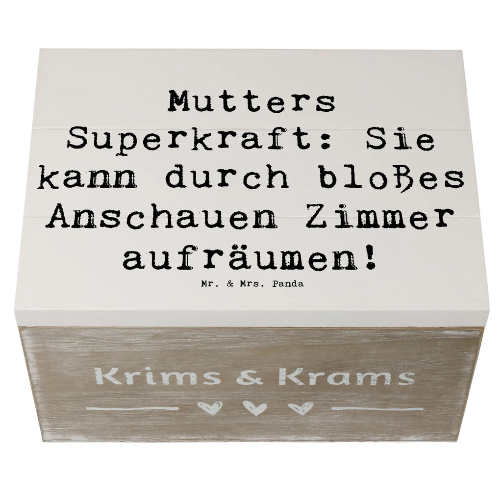 Holzkiste Spruch Mutters Magie Schatulle, Schatzkiste, Holzkiste, Dekokiste, Aufbewahrungsbox, Kiste, Erinnerungsbox, Truhe, Geschenkdose, XXL, Erinnerungskiste, Geschenkbox, Familie, Vatertag, Muttertag, Bruder, Schwester, Mama, Papa, Oma, Opa
