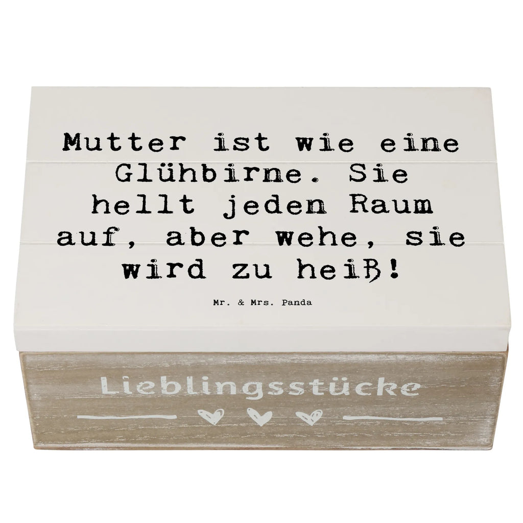 Holzkiste Spruch Mutter Glühbirne Geschenkdose, Erinnerungsbox, Erinnerungskiste, XXL, Kiste, Holzkiste, Schatulle, Dekokiste, Schatzkiste, Aufbewahrungsbox, Truhe, Geschenkbox, Familie, Vatertag, Muttertag, Bruder, Schwester, Mama, Papa, Oma, Opa