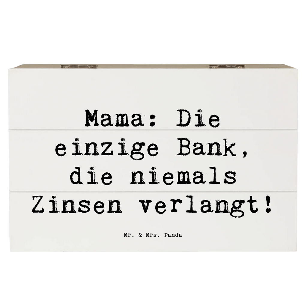 Holzkiste Spruch Mutter Bank XXL, Schatzkiste, Holzkiste, Kiste, Geschenkdose, Erinnerungskiste, Dekokiste, Aufbewahrungsbox, Truhe, Geschenkbox, Erinnerungsbox, Schatulle, Familie, Vatertag, Muttertag, Bruder, Schwester, Mama, Papa, Oma, Opa