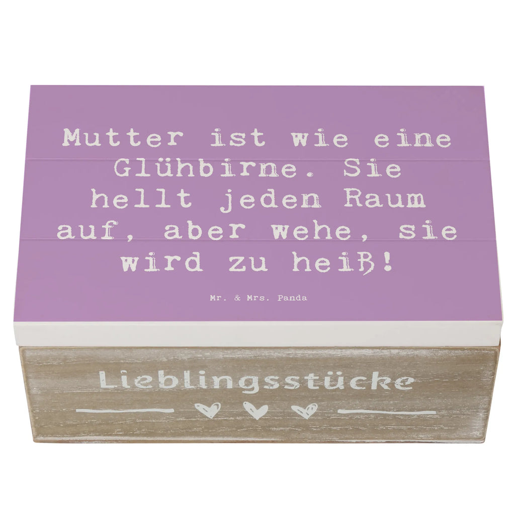 Holzkiste Spruch Mutter Glühbirne Geschenkdose, Erinnerungsbox, Erinnerungskiste, XXL, Kiste, Holzkiste, Schatulle, Dekokiste, Schatzkiste, Aufbewahrungsbox, Truhe, Geschenkbox, Familie, Vatertag, Muttertag, Bruder, Schwester, Mama, Papa, Oma, Opa
