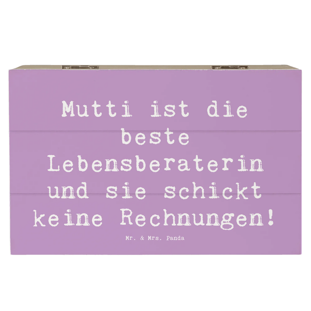 Wooden chest Saying Mutti ist die beste Lebensberaterin und sie schickt keine Rechnungen! XXL, Erinnerungskiste, Schatzkiste, Truhe, Aufbewahrungsbox, Dekokiste, Erinnerungsbox, Geschenkbox, Schatulle, Kiste, Geschenkdose, Holzkiste, Familie, Vatertag, Muttertag, Bruder, Schwester, Mama, Papa, Oma, Opa