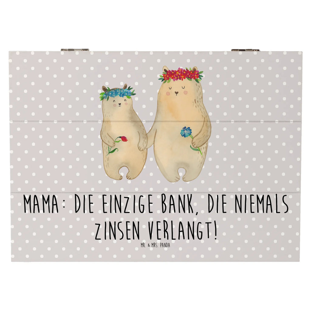 Holzkiste Mutter Bank XXL, Aufbewahrungsbox, Dekokiste, Erinnerungskiste, Geschenkdose, Schatzkiste, Kiste, Erinnerungsbox, Truhe, Holzkiste, Geschenkbox, Schatulle, Familie, Vatertag, Muttertag, Bruder, Schwester, Mama, Papa, Oma, Opa