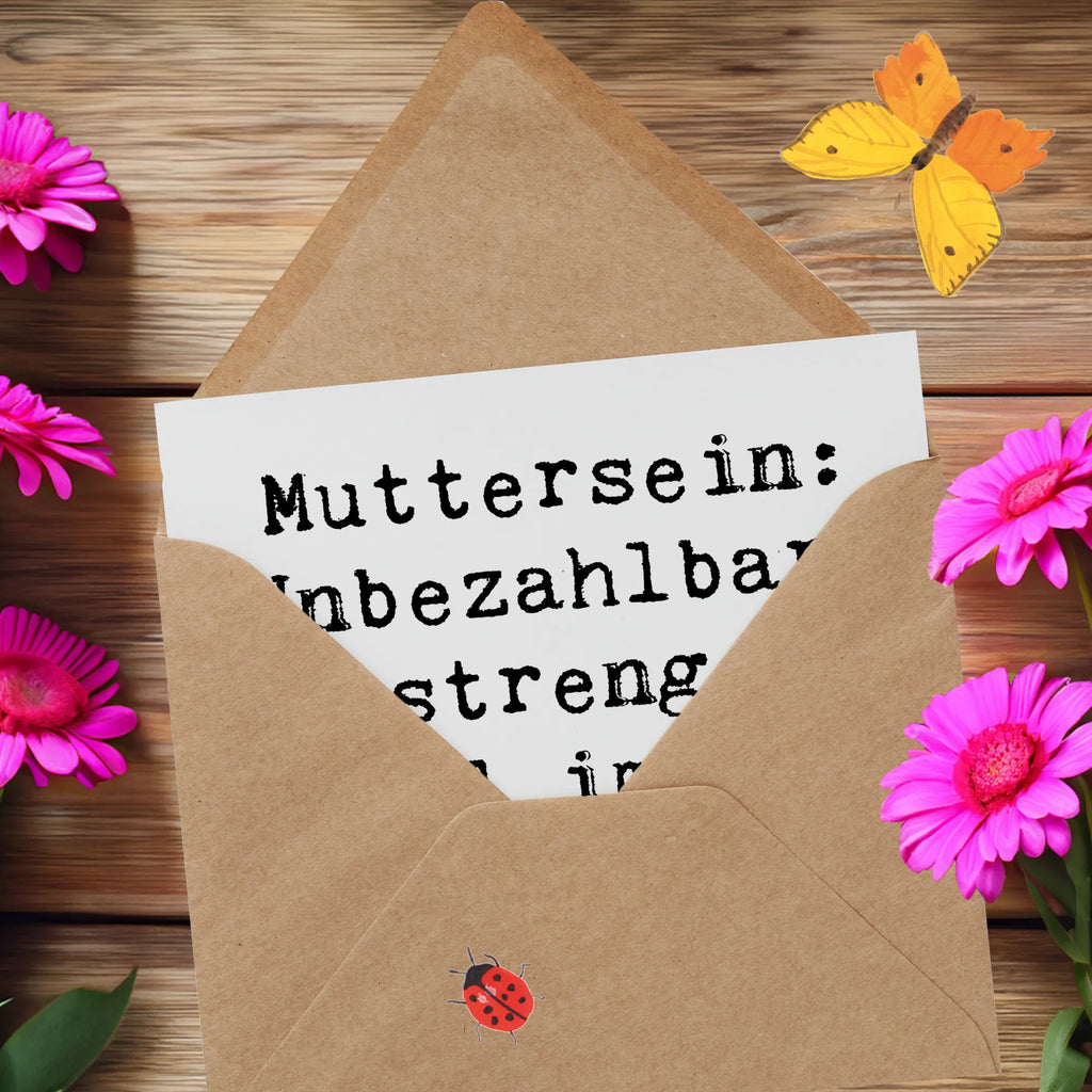 Deluxe Karte Spruch Mutter Liebe Glückwunschkarte, Karte, Grußkarte, Einladungskarte, Hochzeitskarte, Hochwertige Klappkarte, Klappkarte, Hochwertige Grußkarte, Geburtstagskarte, Familie, Vatertag, Muttertag, Bruder, Schwester, Mama, Papa, Oma, Opa